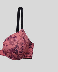 Rose Noir Floral Bra