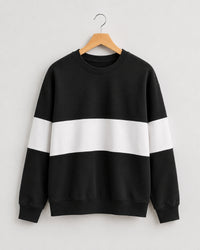 Zebra Black and White Block Sweatshirt