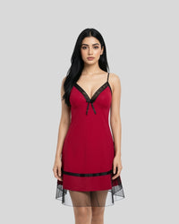 Ruby Mesh Cami Set