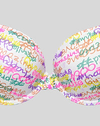 Candy Scribble Push-Up Bra