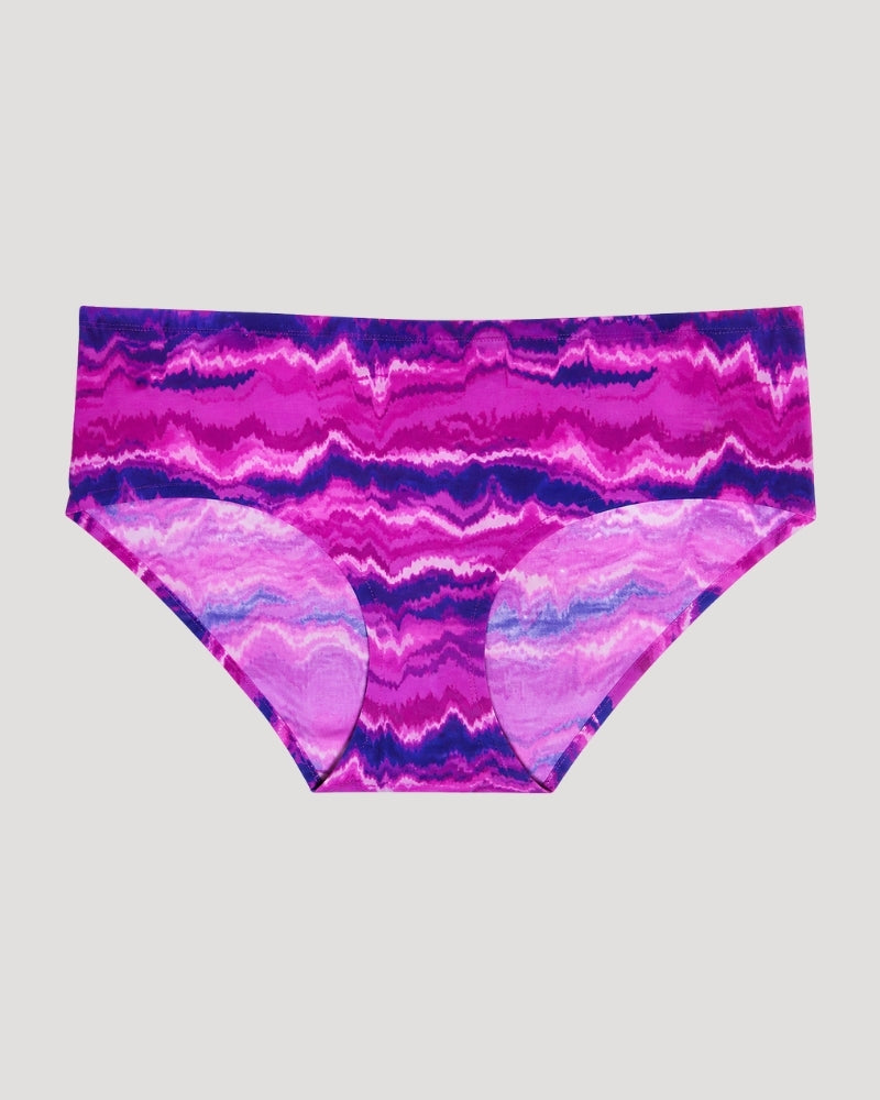 Pink Wave Print Bikini Panty