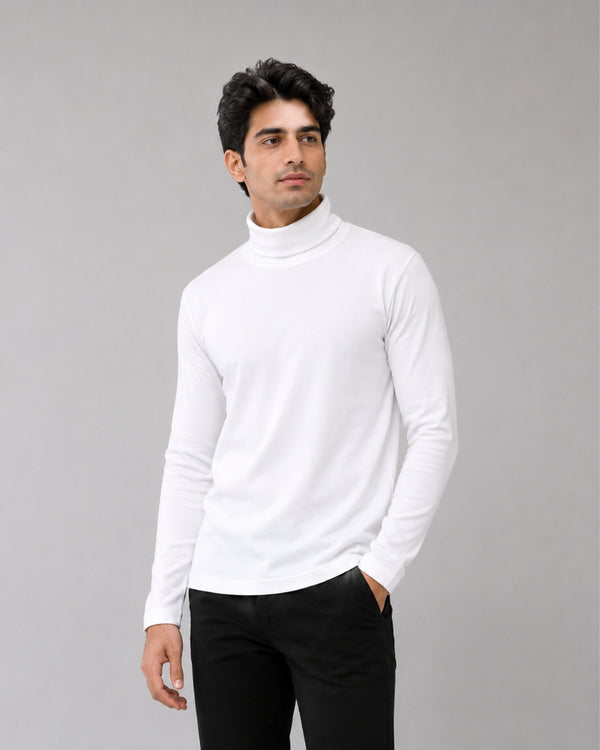 Pure White Essential Turtleneck