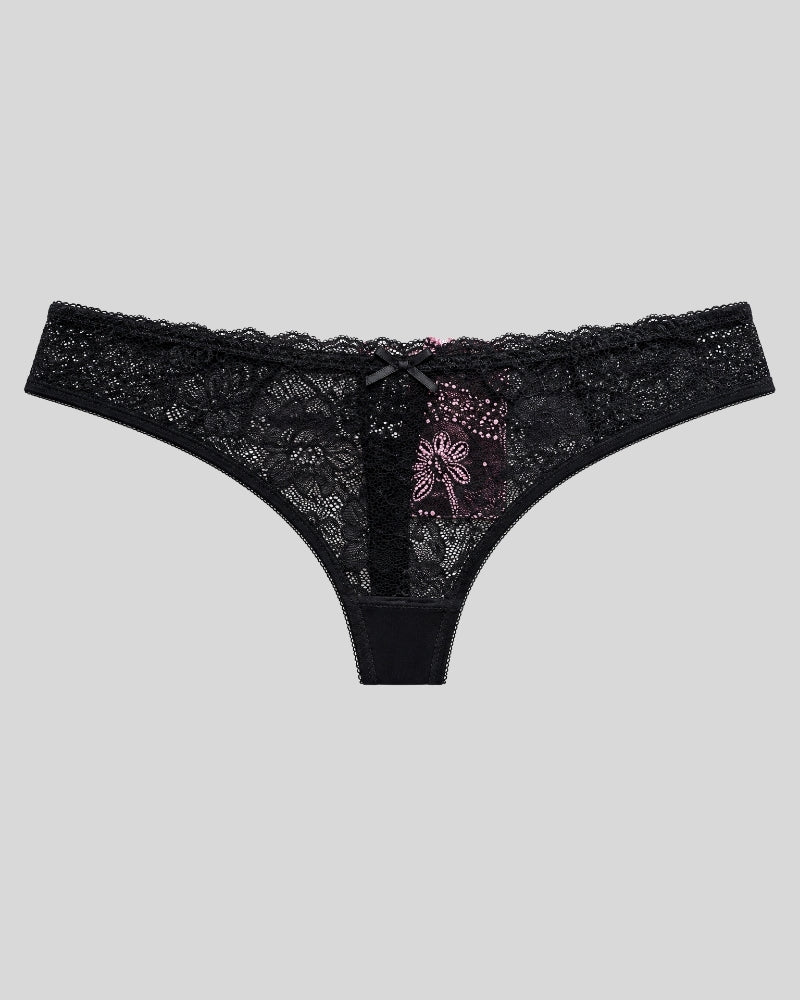 Midnight Lace Thong