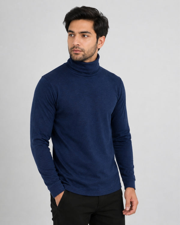 Midnight Navy Essential Turtleneck