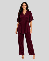 Burgundy Belle Lounge Set