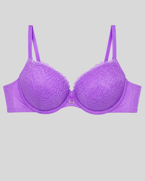 Lavender Lace Push-Up Bra