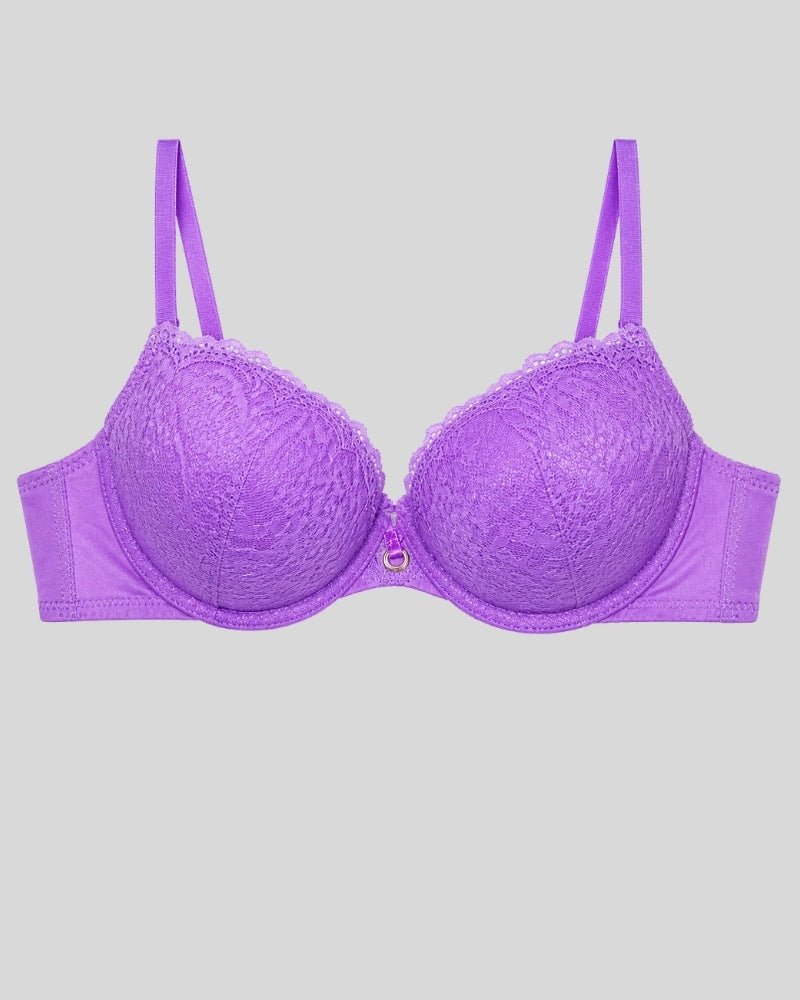Lavender Lace Push-Up Bra