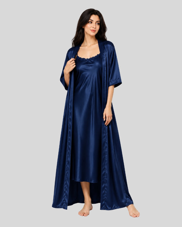 Midnight Luxe Silk 2-Piece Nightwear Set