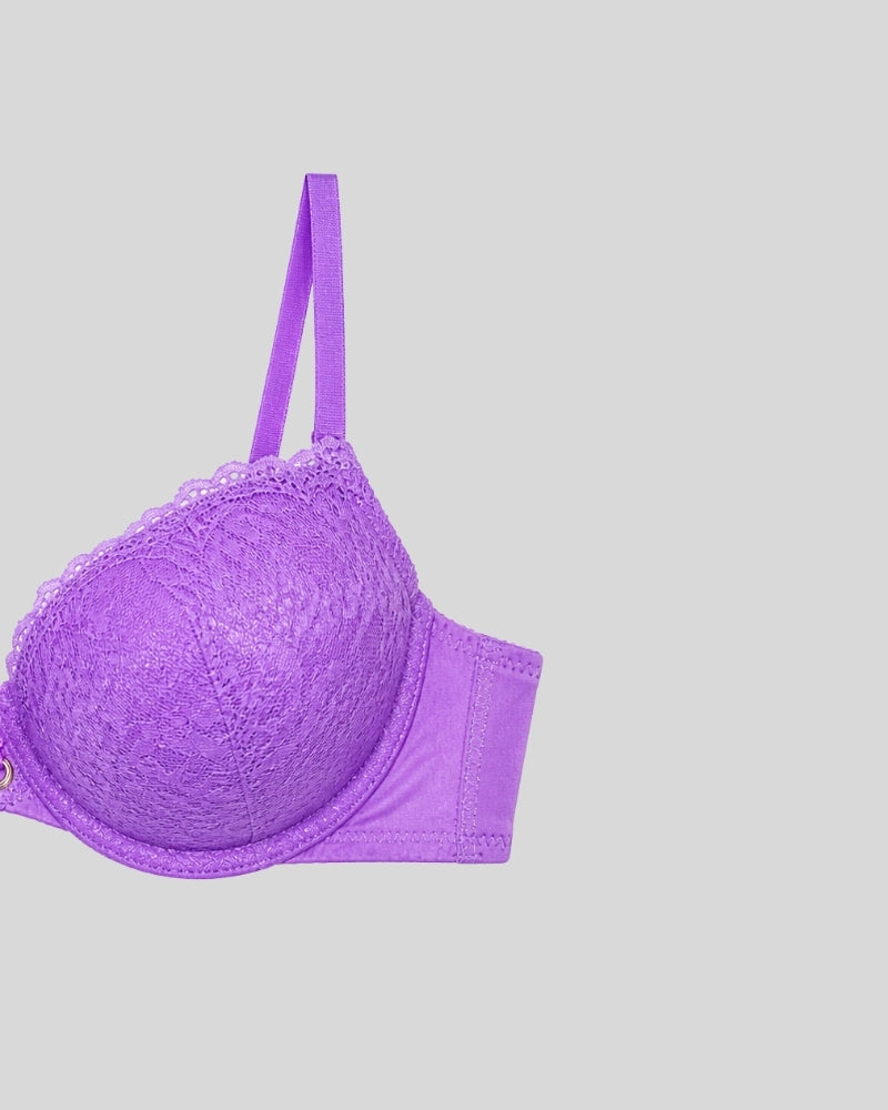 Lavender Lace Push-Up Bra