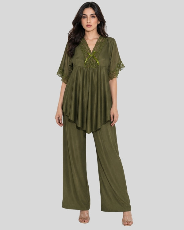 Olive Whisper Lounge Set