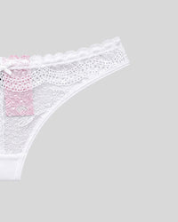 Pearl Lace Thong