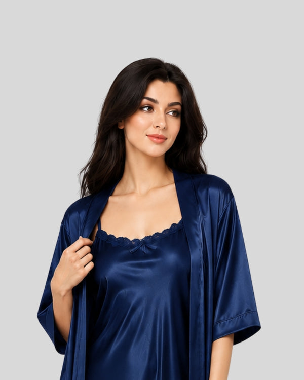 Midnight Luxe Silk 2-Piece Nightwear Set