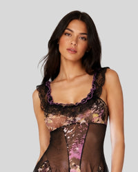 Multi Color Floral Sheer Set