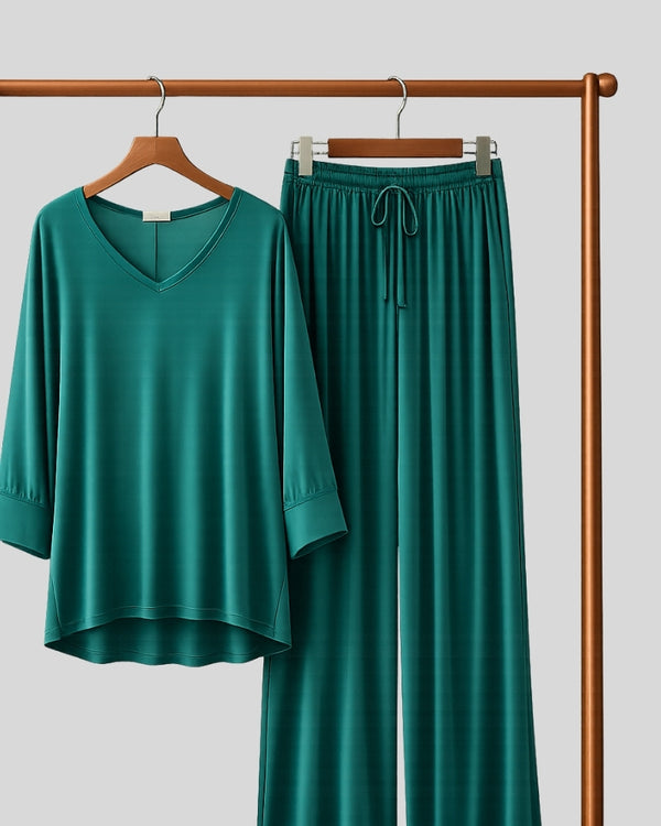 Emerald Green Relax Fit Lounge PJ Set