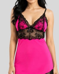 Fuchsia Lace Cami Set