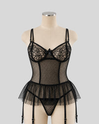 Noir Elegance Bodysuit