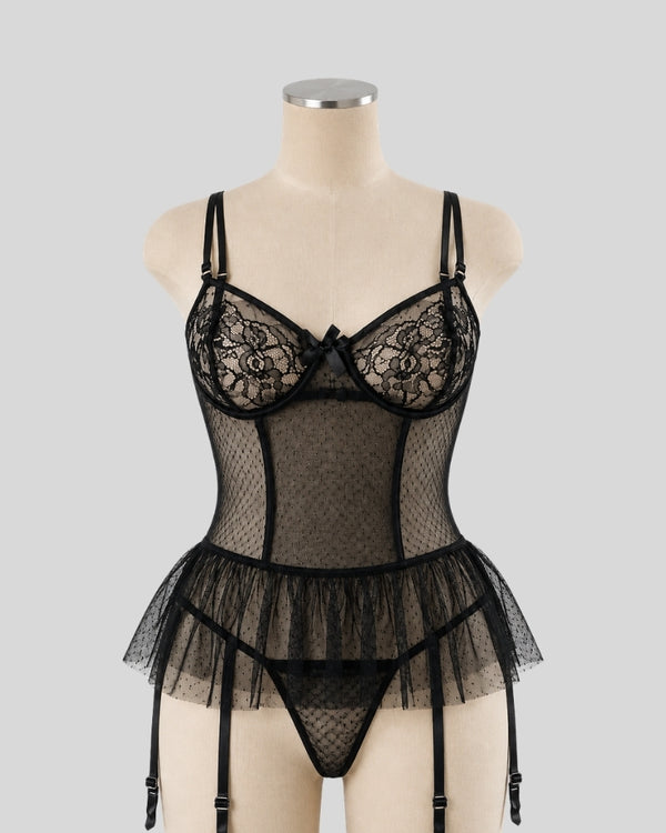 Noir Elegance Bodysuit