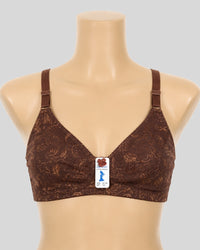 Lace Net Cotton Inner Cup Bra