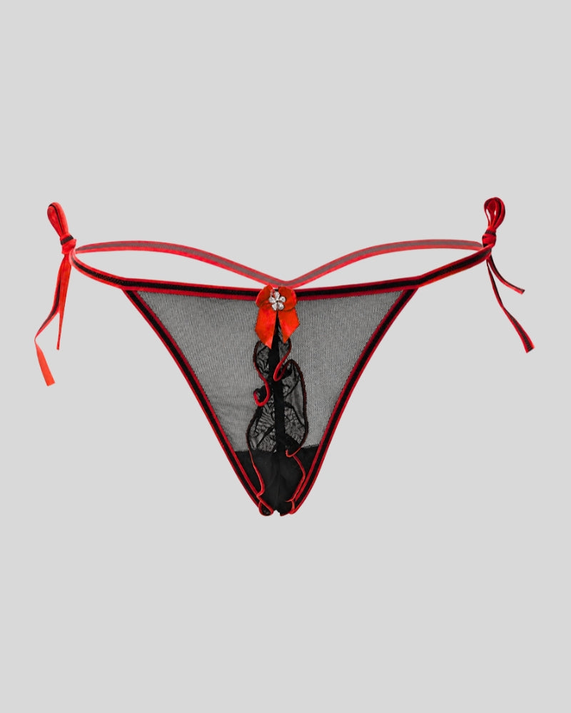 Ruby Passion Tie-Side Thong