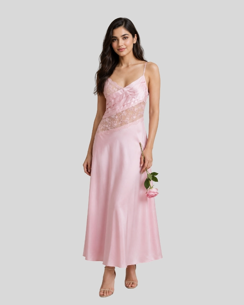 Blush Pink Elegance Night Gown