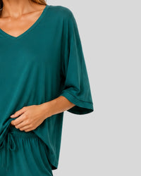 Emerald Green Relax Fit Lounge PJ Set