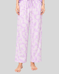 Lavender Bloom Printed PJ Set ( Purple Flower )