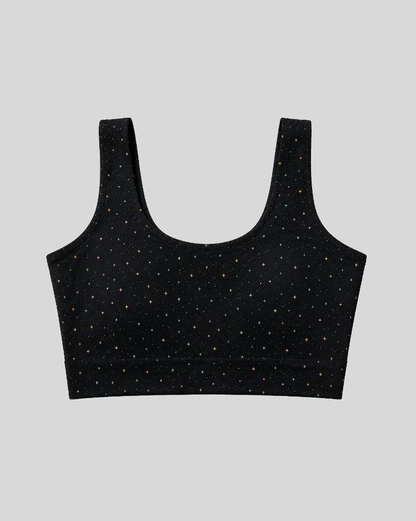 Midnight Star Print Sports Bra