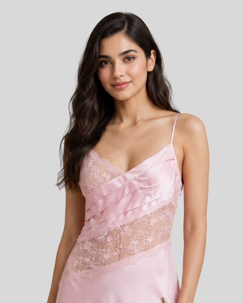 Blush Pink Elegance Night Gown