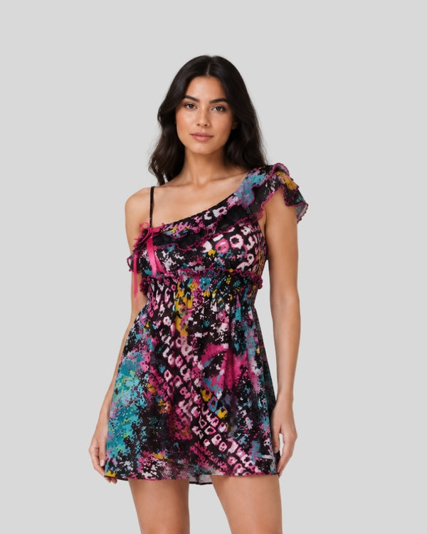 Midnight Muse One Shoulder Dress