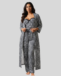 Zebra Noir Layered Set