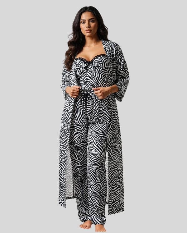 Zebra Noir Layered Set