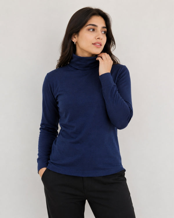 Navy Élan Turtleneck