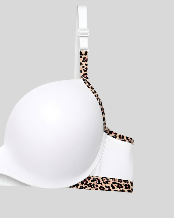 Snow Leopard Soft Push-Up Bra