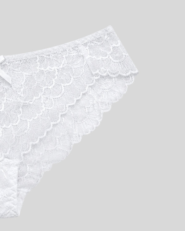 White Floral Lace Push-Up Bra & Panty Set