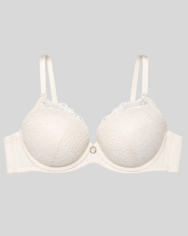 Ivory Nude Lace Push-Up Bra