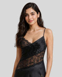 Black Noir Lace Night Gown