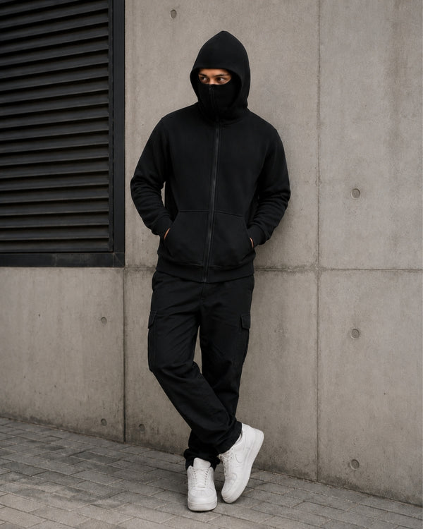 Men’s Jet Black Ninja Hoodie