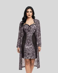 Zebra Noir Layered Set
