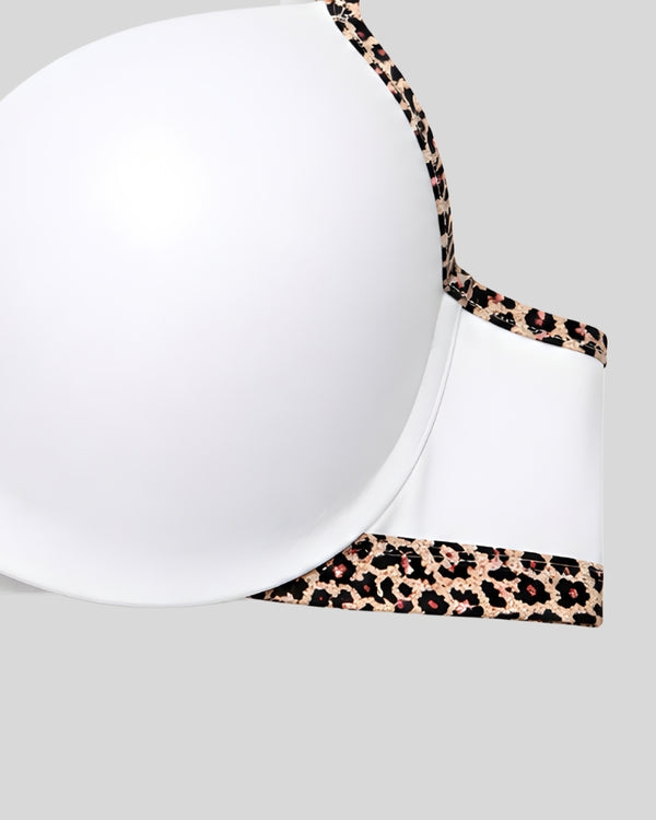 Snow Leopard Soft Push-Up Bra