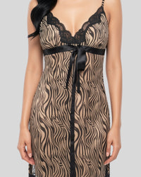 Mocha Noir Lace Chemise