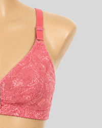 Lace Net Cotton Inner Cup Bra