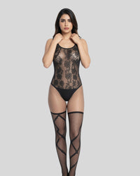 Noir Bloom Bodystocking