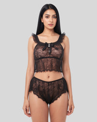 Midnight Sheer Lace Set