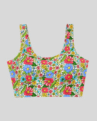 Garden Bloom Print Sports Bra