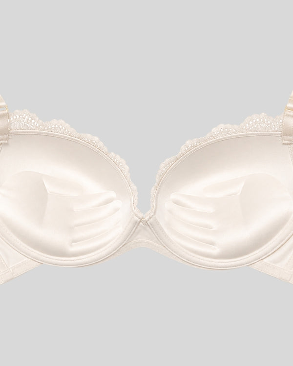 Ivory Nude Lace Push-Up Bra