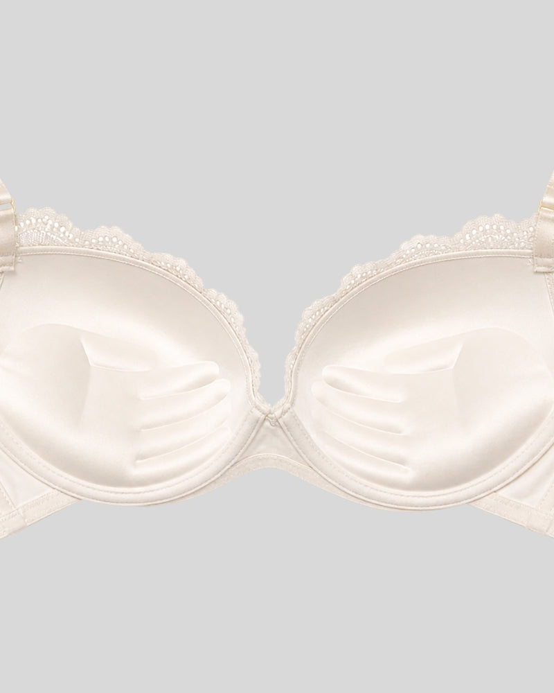 Ivory Nude Lace Push-Up Bra