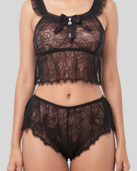 Midnight Sheer Lace Set