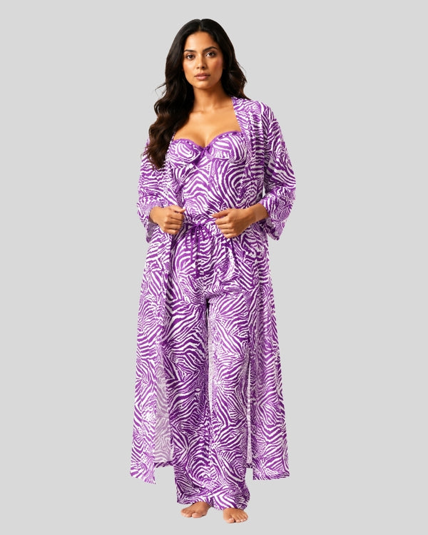 Lilac Zebra Layered Set