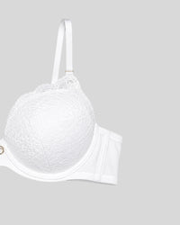 Pearl White Lace Push-Up Bra
