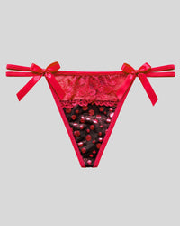 Ruby Sparkle Thong